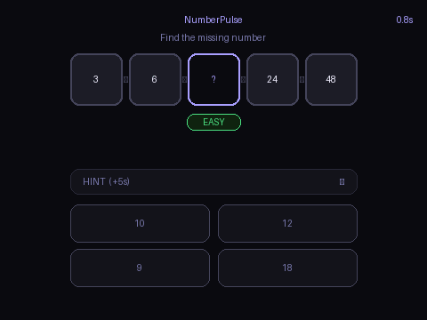 NumberPulse demo